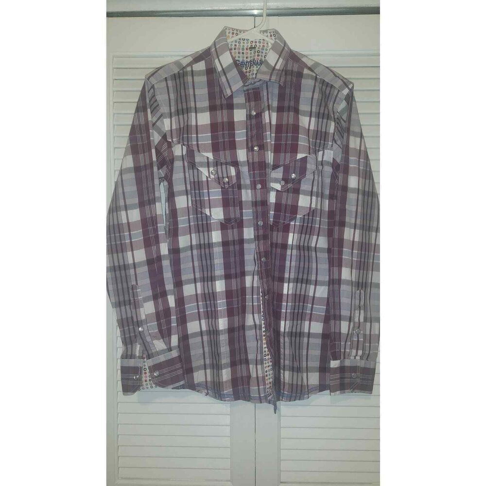 Centenario Western/ Cowboy Mens Snap up long sleeve size Medium